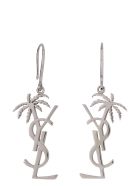 Saint Laurent Logoed Earrings Saint Laurent Logoed Earrings - silver