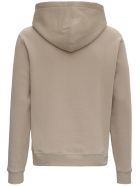 Saint Laurent Beige Jersey Hoodie With Logo Print Saint Laurent Beige Jersey Hoodie With Logo Print - Beige