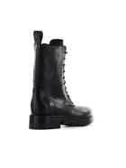 Elena Iachi Black Leather Lace Up Boot Elena Iachi Black Leather Lace Up Boot - Nero