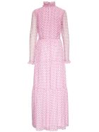 Philosophy di Lorenzo Serafini Polka Dot Long Chiffon Dress Philosophy di Lorenzo Serafini Polka Dot Long Chiffon Dress - Pink