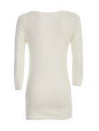 Stefano Mortari Viscose L/s Boat Neck Sweater Stefano Mortari Viscose L/s Boat Neck Sweater - Ivory