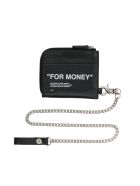 Quote Chain Wallet Off-White Quote Chain Wallet - Black white