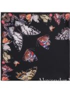 Alexander McQueen Printed Silk Scarf Alexander McQueen Printed Silk Scarf - black