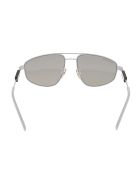 Silver Woman Tag Pilot Sunglasses Balenciaga Silver Woman Tag Pilot Sunglasses - Light grey