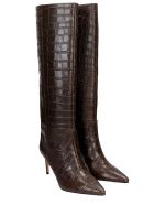 Kurt Geiger High Heels Boots In Brown Leather Kurt Geiger High Heels Boots In Brown Leather - brown