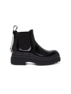 RED Valentino Chunky Boots In Black Leather RED Valentino Chunky Boots In Black Leather - Black