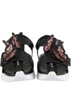 Sophia Webster Mini Black ''riva Wavy'' Sandals Sophia Webster Mini Black ''riva Wavy'' Sandals - Black