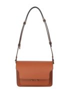 Brown Mini Trunk Bag Marni Brown Mini Trunk Bag - Biscotti beige