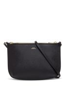 A.P.C. Sac Demi Lune Leather Crossbody Bag A.P.C. Sac Demi Lune Leather Crossbody Bag - Black