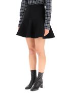 Patou 3d Mini Skirt In Boiled Wool Patou 3d Mini Skirt In Boiled Wool - BLACK (Black)