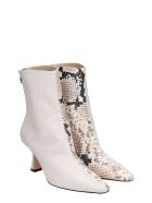 Fabio Rusconi High Heels Ankle Boots In Beige Leather Fabio Rusconi High Heels Ankle Boots In Beige Leather - beige