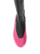 IRENEISGOOD Cuissardes Eco-leather Stretch Boots IRENEISGOOD Cuissardes Eco-leather Stretch Boots - FUXIA (Black)