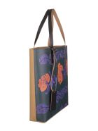 Purple Floral Print Shopper Bag Marni Purple Floral Print Shopper Bag - Viola