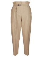 Beige Cotton Blend Trousers Brunello Cucinelli Beige Cotton Blend Trousers - Beige