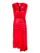 Marni V-neck Satin Dress Marni V-neck Satin Dress - LAQUER