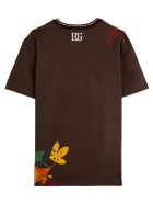 Dolce & Gabbana Owl Print Cotton T-shirt Dolce & Gabbana Owl Print Cotton T-shirt - Brown