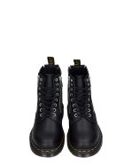 Dr. Martens 1460 Zip Combat Boots In Black Leather Dr. Martens 1460 Zip Combat Boots In Black Leather - black