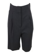 Fabiana Filippi High-waisted Wool Twill Bermuda Shorts Fabiana Filippi High-waisted Wool Twill Bermuda Shorts - Black