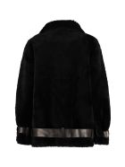 STAND STUDIO Colleen Faux Fur Biker Jacket STAND STUDIO Colleen Faux Fur Biker Jacket - black