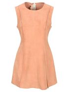 Marni Sleeveless Suede Tunic Dress Marni Sleeveless Suede Tunic Dress - ANITIQUE ROSE