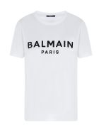 T-shirt Balmain T-shirt - Blanc/noir