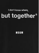 Msgm 'i Don't Know Where But Toghether' T-shirt MSGM 'i Don't Know Where But Toghether' T-shirt - Black