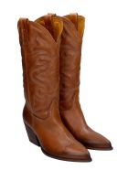 Elena Iachi Texan Boots In Leather Color Leather Elena Iachi Texan Boots In Leather Color Leather - leather color