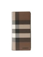Burberry Cavendish - Check E-canvas Continental Wallet Burberry Cavendish - Check E-canvas Continental Wallet - Dark Birch Brown