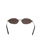 Black Invisible Oval Sunglasses Balenciaga Black Invisible Oval Sunglasses - Silver/black logo
