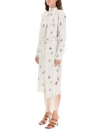 Gabriela Hearst Kelley Silk Dress Gabriela Hearst Kelley Silk Dress - HAND DRAWN FLOWER (White)