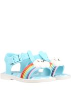 Melissa Light Blue Sandals For Kids With Cloud Melissa Light Blue Sandals For Kids With Cloud - Light Blue