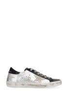 Golden Goose Superstar Metallic Leather Lace-up Sneakers Golden Goose Superstar Metallic Leather Lace-up Sneakers - Silver