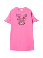 Moschino Pink Teen Dress With Applications Moschino Pink Teen Dress With Applications - Rosa