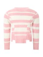 Douuod Multicolor Cardiagn For Girl Douuod Multicolor Cardiagn For Girl - Pink