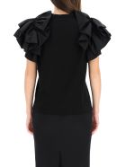 Alexander McQueen Ruffled T-shirt Alexander McQueen Ruffled T-shirt - BLACK