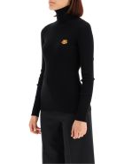 Kenzo Turtleneck Sweater With Tigher Patch Kenzo Turtleneck Sweater With Tigher Patch