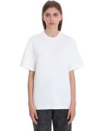 T by Alexander Wang T-shirt In White Cotton T by Alexander Wang T-shirt In White Cotton - white