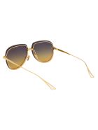 Nightbird - Three Sunglasses Dita Nightbird - Three Sunglasses - WHITE GOLD W/ GREY TO AMBER GRADIENT - AR