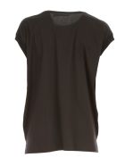 Liviana Conti Straight Sweater W/s Crew Neck W/popeline Liviana Conti Straight Sweater W/s Crew Neck W/popeline - Black Black