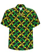Bottega Veneta Rayon Shirt With 1987 Graphic Print Bottega Veneta Rayon Shirt With 1987 Graphic Print - Nero