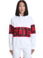 Sweatshirt In White Cotton GCDS Sweatshirt In White Cotton - White