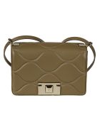 Furla Quilted Flap Shoulder Bag Furla Quilted Flap Shoulder Bag - Fango