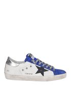 White Leather Super-star Sneakers Golden Goose White Leather Super-star Sneakers - WHITE/ROYAL BLUE/BLACK/SILVER