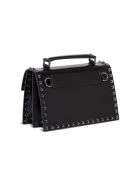 Rockstud Crossbody Bag In Black Leather Valentino Garavani Rockstud Crossbody Bag In Black Leather - Nero