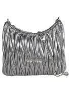 Miu Miu Matelassé Crystal Embellished Shoulder Bag Miu Miu Matelassé Crystal Embellished Shoulder Bag - Cromo