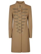Blumarine Embroidered Coat Blumarine Embroidered Coat - Camel