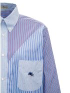 Cotton Patchwork Shirt Etro Cotton Patchwork Shirt - Light blue