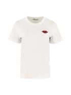 RED Valentino Embroidered Patch Cotton T-shirt RED Valentino Embroidered Patch Cotton T-shirt - White