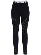 Leggings In Elastic Fabric With Logo Moncler Leggings In Elastic Fabric With Logo - Nero