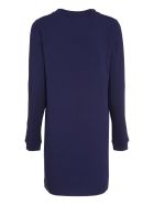 Love Moschino Logo Print Cotton Sweatdress Love Moschino Logo Print Cotton Sweatdress - blue